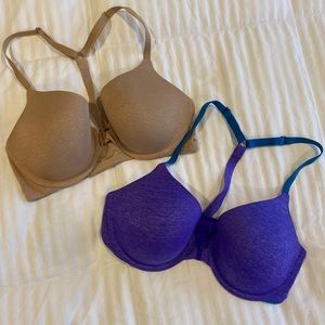 Set of 2 Victoria’s Secret Racerback Semi Demi Bra